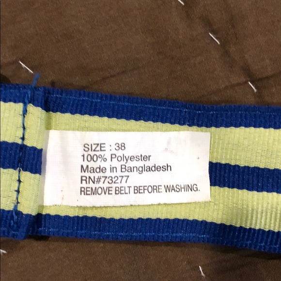 Men’s Fabric Belt - Picture 2 of 2